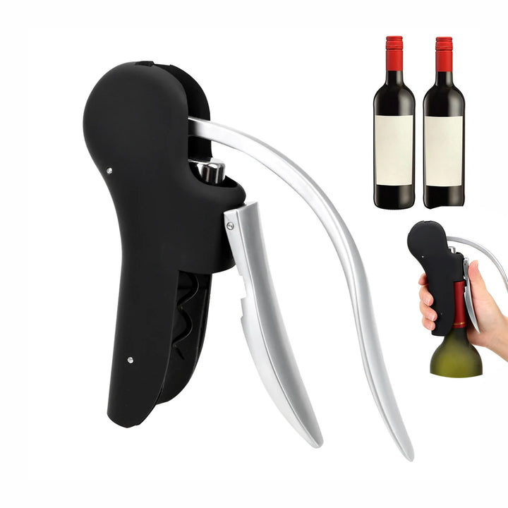 HOOMIN Convenient Bottle Openers Wine Tool Set Foil Cutter Bar Lever Corkscrew Cork Drill Lifter Kit Kitchen Accessories