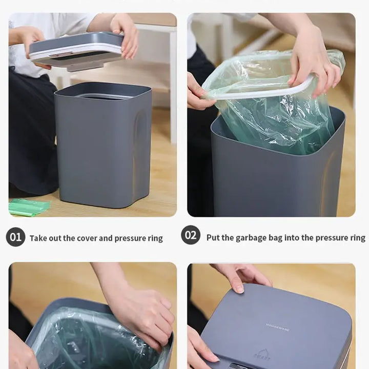 Touchless Smart Sensor Trash Can – 16L