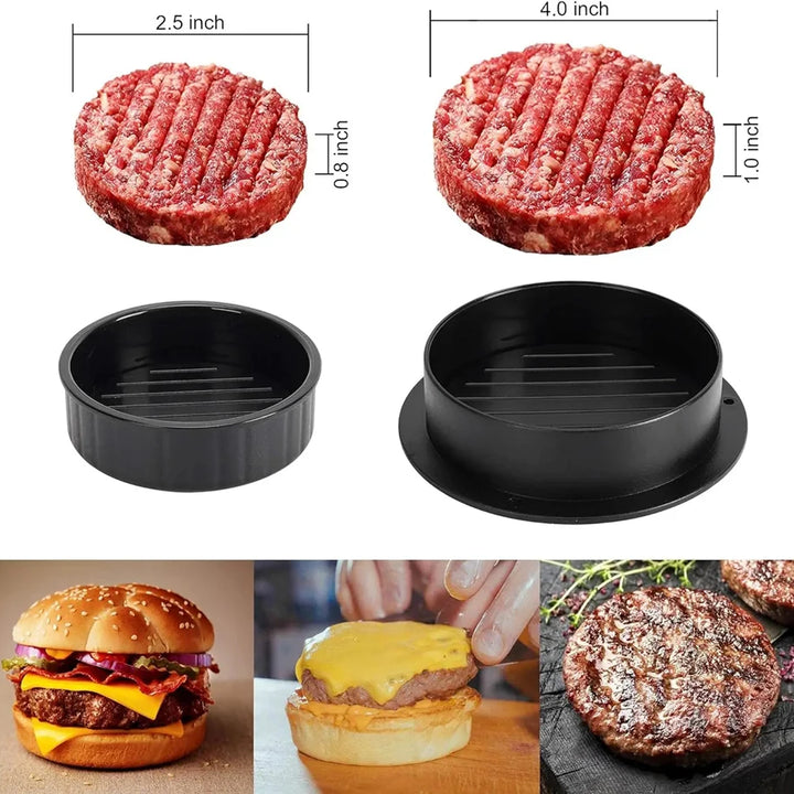 Round Hamburger Burger Press Beef Grill Food-Grade ABS Hamburger Helper Meat Press Cutlets Patty Maker Mold Kitchen Gadgets