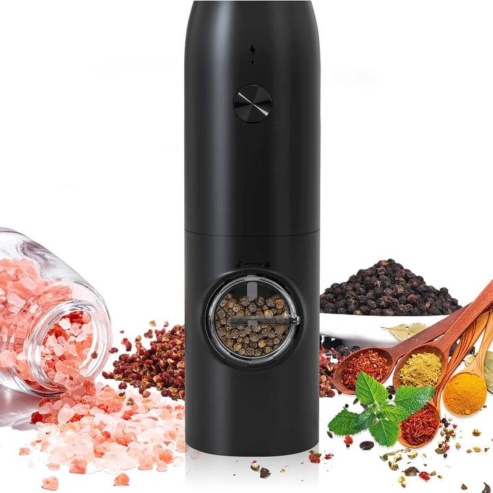 Rechargeable Electric Grinder Smart Automatic Rose Salt Grinder Electric Black Pepper Grinder