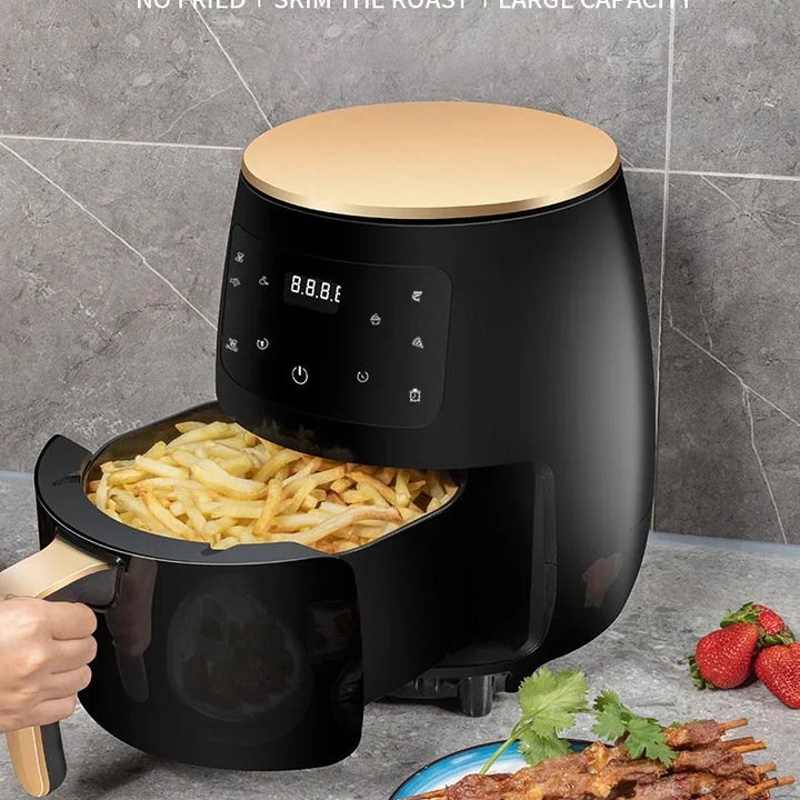 MicroData Air Fryer without Oil 4.5L 1400W Intelligent Deep Air Fryers Oven 360 Hot Air Circulation Cooker Smart Touch AirFryer