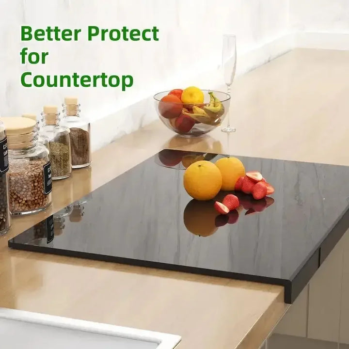 High Quality Acrylic Cutting Chopping Boards with Lip Anti-slip Counter Countertop Protector 45x35cm Kitchen Gadget