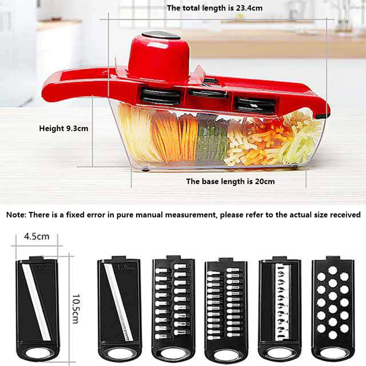 Multifunction Kitchen Slicer 6 Blades