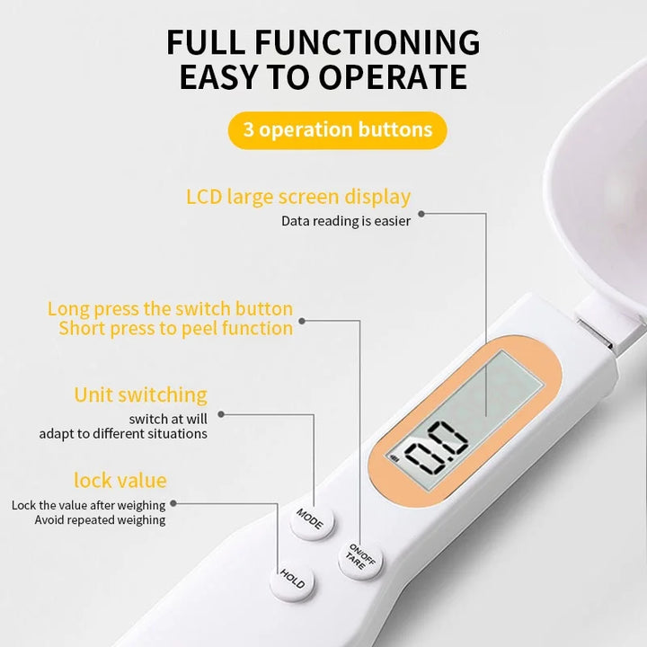 500g Digital Kitchen Scale – Mini LCD Measuring Tool for Food & Ingredients