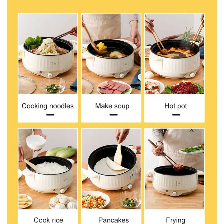 Multifunction Electric Cookers Single/Double Layer 1-2 People Household Non-stick Pan Hot Pot Rice Cooker Cooking Appliances