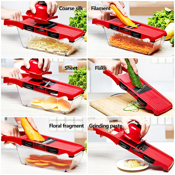 Multifunction Kitchen Slicer 6 Blades