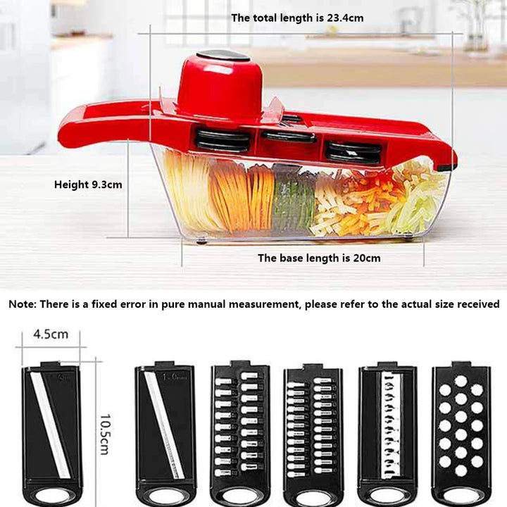 Multifunction Kitchen Slicer 6 Blades