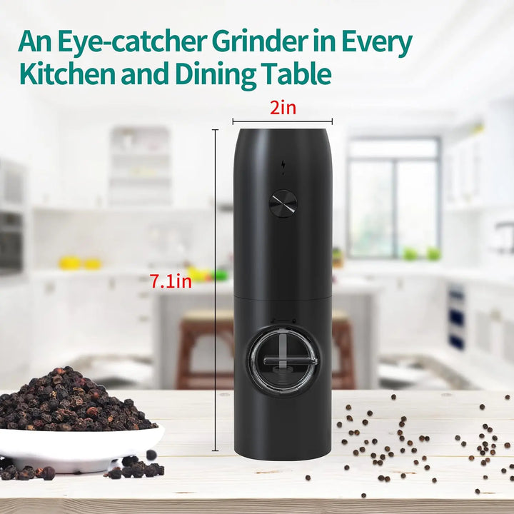 Rechargeable Electric Grinder Smart Automatic Rose Salt Grinder Electric Black Pepper Grinder