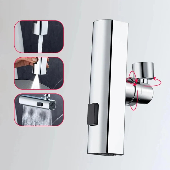 Feiyu Universal Faucet Extension Device, Splash-proof Device, Three-Level Waterfall