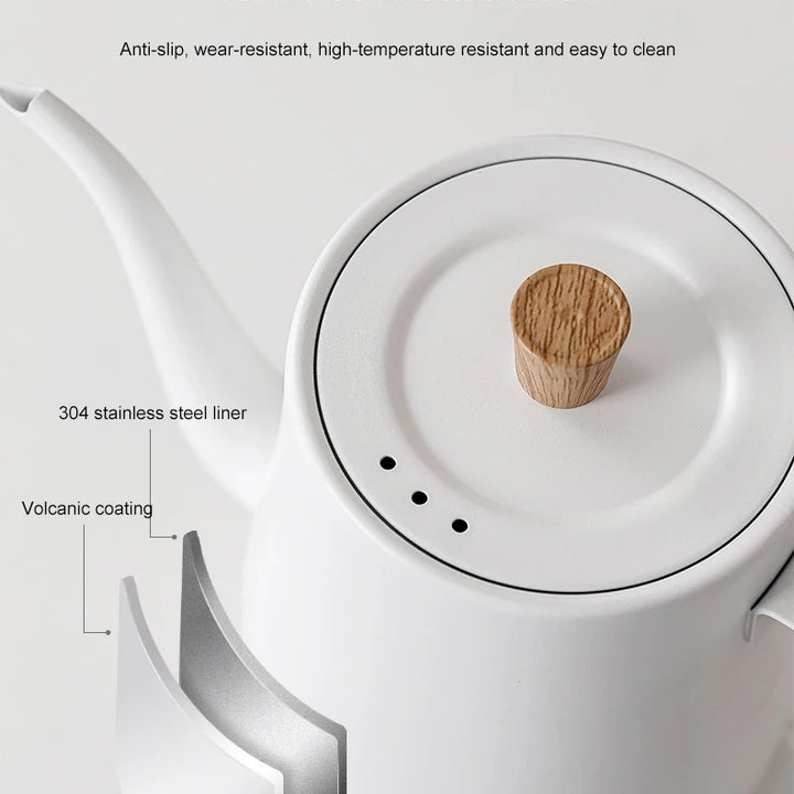 Gooseneck Electric Kettle 800ml Hand Brew Coffee Pot smart Teapot Temperature Control Pot 1000W Rapid Heating Kettle 110v/220v