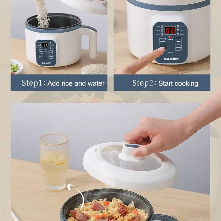 Electric Rice Cooker Single Double Layer 220V Multi Cooker Non-Stick Smart Mechanical MultiCooker Steamed Rice Pot For Home