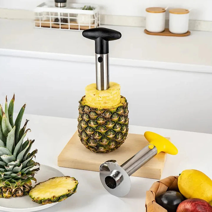 Spot Stainless Steel Pineapple Peeler Pineapple Corer Slicer Fruit Cutter Easy Slicer Peeler Kitchen Gadget Delivery Fast