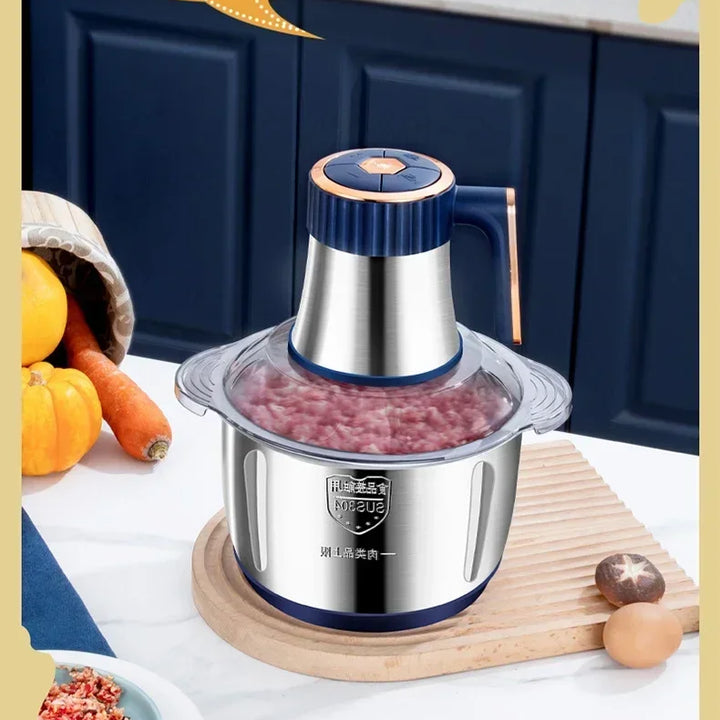 5L Electric Meat Grinders 304Stainless Steel Home Food Crusher Multifunctional Vegetable Slicer Chopper Mincer