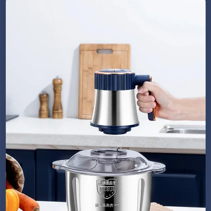 5L Electric Meat Grinders 304Stainless Steel Home Food Crusher Multifunctional Vegetable Slicer Chopper Mincer