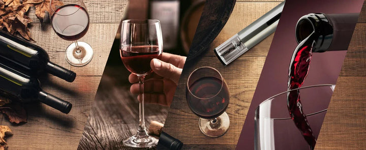 Electric Wine Opener Rechargeable Set, Automatic Electric Wine Opener with Stand with Foil Cutter, Pourer, Vacuum Stopper