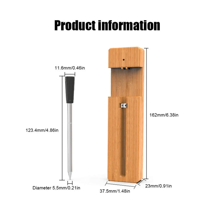 Long Range Smart BBQ BlueTooth Cooking Thermometer Digital Wireless Meat Thermometer With Bluetooth