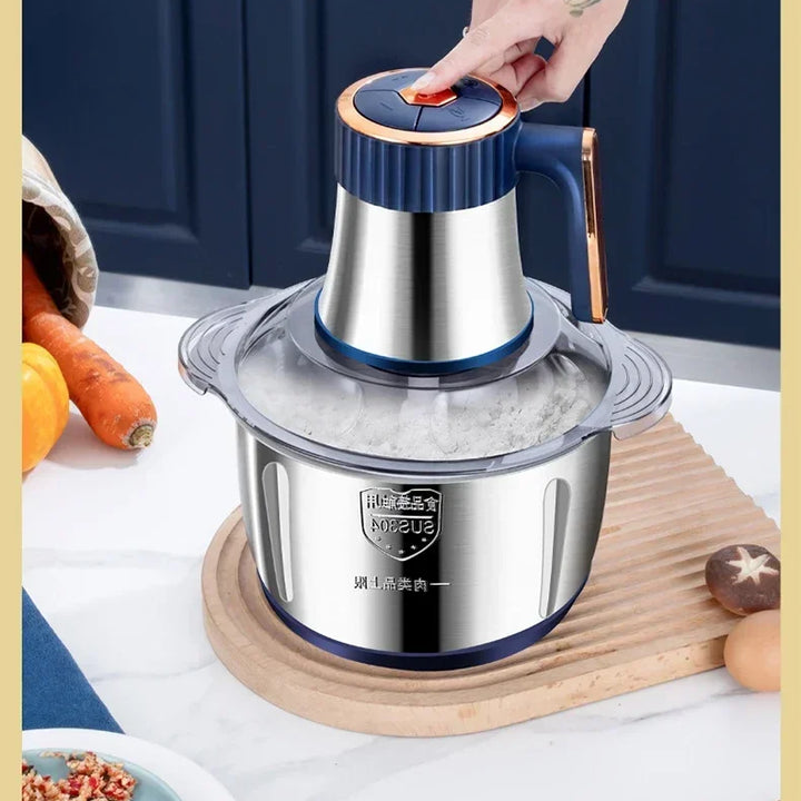 5L Electric Meat Grinders 304Stainless Steel Home Food Crusher Multifunctional Vegetable Slicer Chopper Mincer